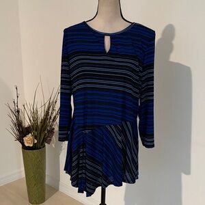 Dana buchman asymmetrical shirt large stretchy 1505